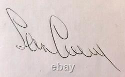 Sean Connery Authentic Vintage Signed Autograph! James Bond 1976 Gleneagles 007