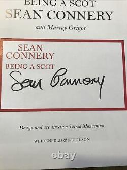 Sean Connery Being A Scot Signed 1st Edition Hardback James Bond 007 Autograph
