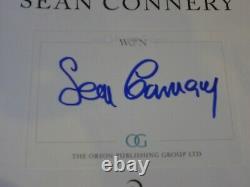 Sean Connery Being A Scot Signed Autograph Book Official Plate Mint James Bond