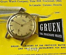 Sean Connery Gruen James Bond 007 vintage 510 watch 1950s for repair/restoration