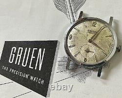 Sean Connery Gruen James Bond vintage watch to repair 1950s famous 3-6-9-12 dial