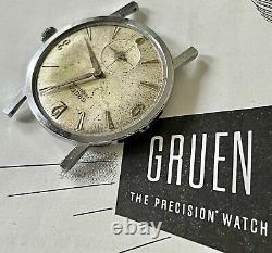 Sean Connery Gruen James Bond vintage watch to repair 1950s famous 3-6-9-12 dial