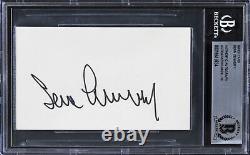 Sean Connery James Bond 007 Signed 3x5 Index Card Auto Graded 10! BAS Slabbed