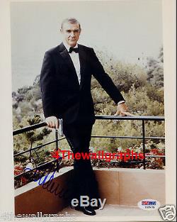 Sean Connery James Bond 007 Signed 8x10 Photo Dr No Goldfinger Gun Psa Dna Coa