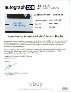 Sean Connery James Bond AUTOGRAPH Signed 007 Photo Framed 16x20 Display B ACOA