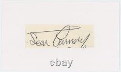 Sean Connery James Bond Autographed Signed Index Card AMCo COA 24191