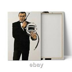 Sean Connery James Bond Canvas Art Print Poster Painting Wall Art Decor Artwork