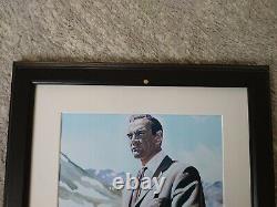 Sean Connery James Bond Goldfinger Print Signed by Ron Chadwick