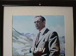 Sean Connery James Bond Goldfinger Print Signed by Ron Chadwick