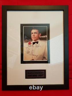 Sean Connery James Bond JSA Certified Autographed Framed Photo