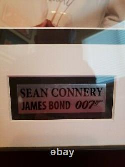 Sean Connery James Bond JSA Certified Autographed Framed Photo