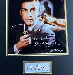 Sean Connery & Shirley Eaton Signed James Bond 007 Autograph Display Uacc Rd