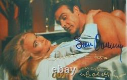 Sean Connery & Shirley Eaton orig. Autogramm JAMES BOND 007 Mot. 20x30