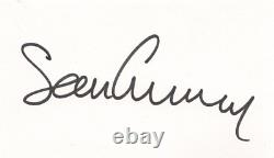 Sean Connery Signed 3x5 Index Card JSA Authentication