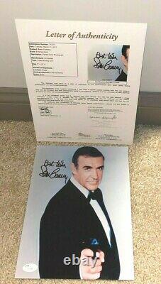 Sean Connery Signed 8x10 Photo James Bond 007 Dr No Goldfinger Never Say Jsa