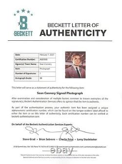 Sean Connery Signed 8x10 Photo James Bond Autograph 10 Grade Auto Beckett LOA