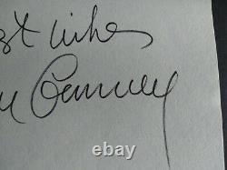 Sean Connery Signed Autograph Page AFTAL