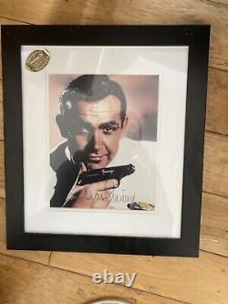 Sean Connery Signed Autograph Photo Framed James Bond 007 With COA Rare