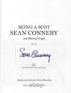 Sean Connery Signed Being A Scot Hardback Book James Bond 007 Uacc & Aftal Rd