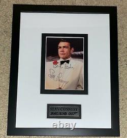 Sean Connery Signed James Bond Photo 007 11x14 Framed JSA psa bas Autograph