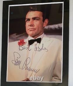 Sean Connery Signed James Bond Photo 007 11x14 Framed JSA psa bas Autograph