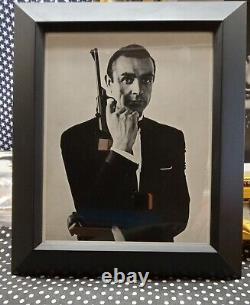 Sean Connery Vintage 1965 Publicity Still In Black Frame James Bond Goldfinger