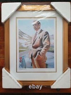 Sean Connery by Ron Chadwick Limited edition signed print Goldfinger James Bond