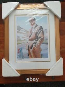 Sean Connery by Ron Chadwick Limited edition signed print Goldfinger James Bond