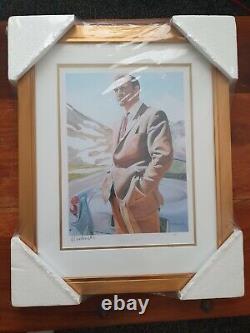 Sean Connery by Ron Chadwick Limited edition signed print Goldfinger James Bond