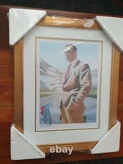 Sean Connery by Ron Chadwick Limited edition signed print Goldfinger James Bond