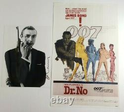 Sean Connery signed 8x10 Photo autographed Picture James Bond with Dr. No Poster