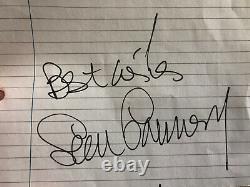 Sean Connery signed JAMES BOND 007 autograph RARE vintage signature page card