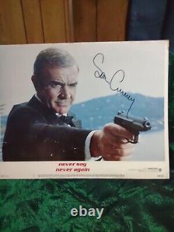 Sean Connery signed James Bond 007 Lobby Card 11x14 With FRAME & WithCOA