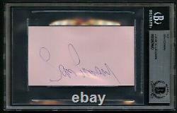 Sean Connery signed autograph auto 2.5x4.5 cut James Bond 007 BAS Slabbed