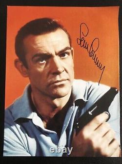 Sean Connery signed book page photograph JAMES BOND 007 autograph RARE signature