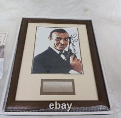 Sean connery James Bond Signed poster in photo frame with certification from Japan