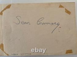 Sean connery autograph
