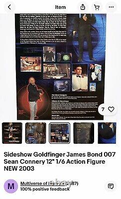 Sideshow Collectible JAMES BOND 007 GOLDFINGER Action Figure Sean Connery 12