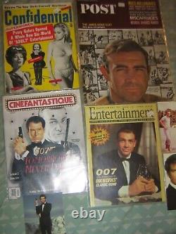 Small collection of sean connery pierce brosnan james bond magazines Sam Cooke
