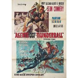 THUNDERBALL Italian Movie Poster 39x55 in. 1965/R1971 James Bond, Sean Co