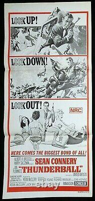 THUNDERBALL Original 70sr Daybill Movie poster Sean Connery James Bond 007