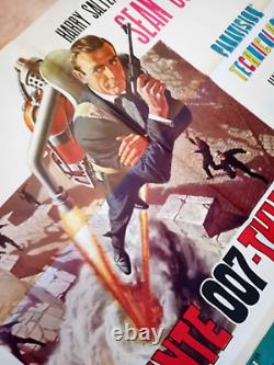 THUNDERBALL italy 55x39 movie poster R1969 SEAN CONNERY JAMES BOND 007