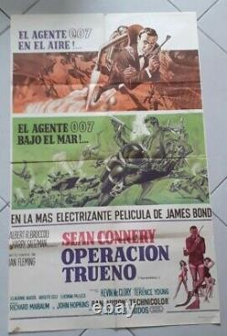 Thunderball James Bond 007 Argentina original Movie Poster 1965 1SH Sean Connery