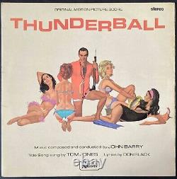Thunderball James Bond UK First Pressing Stereo Vinyl LP Sean Connery 1965