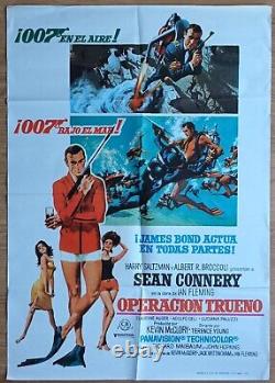 Thunderball ORIGINAL Spain R1976 POSTER 007 James Bond Sean Connery great art