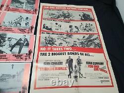 Thunderball R-1970 James Bond 007 Sean Connery 1 Sheet Plus Theater Cards