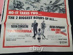 Thunderball R-1970 James Bond 007 Sean Connery 1 Sheet Plus Theater Cards