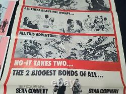 Thunderball R-1970 James Bond 007 Sean Connery 1 Sheet Plus Theater Cards