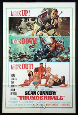 Thunderball Sean Connery James Bond 1965 1-sheet Very Fine / Near Mint