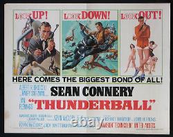 Thunderball Sean Connery James Bond 1965 Half-sheet Movie Poster